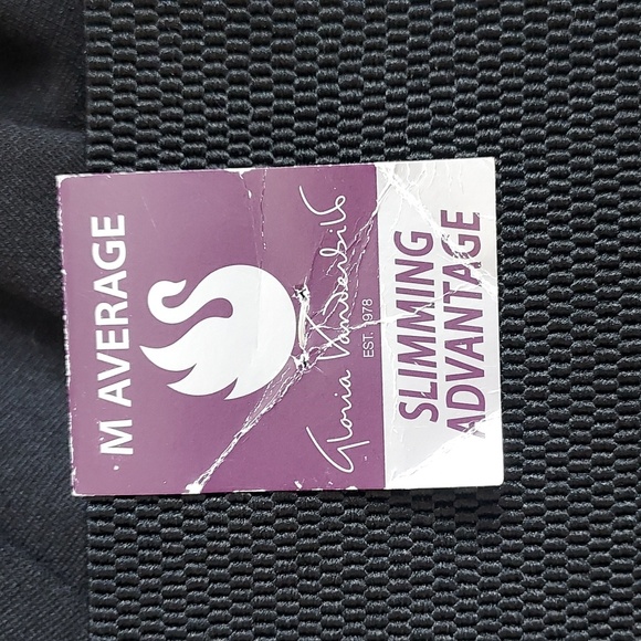 NWT Ladies Gloria Vanderbuilt Lucy Black Straight Slimming HI Waist Pants Medium - Picture 7 of 9